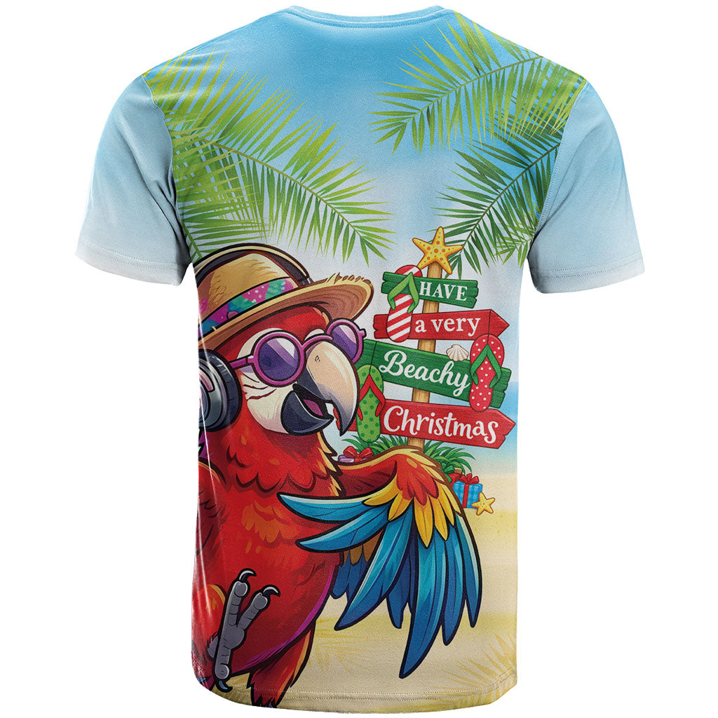 Hawaii Christmas T Shirt Have A Very Beachy Christmas LT05 - Polynesian Pride