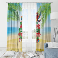 Hawaii Christmas Window Curtain Have A Very Beachy Christmas