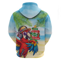 Hawaii Christmas Zip Hoodie Have A Very Beachy Christmas LT05 - Polynesian Pride