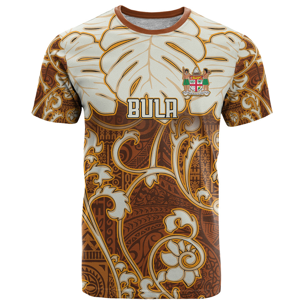 Personalized Fiji Spring Break T Shirt Fijian Tapa Pattern Brown LT05 Brown - Polynesian Pride