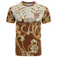Personalized Fiji Spring Break T Shirt Fijian Tapa Pattern Brown LT05 Brown - Polynesian Pride