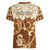 Personalized Fiji Spring Break Women V Neck T Shirt Fijian Tapa Pattern Brown LT05 - Polynesian Pride