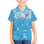 Personalized Fiji Spring Break Family Matching Short Sleeve Bodycon Dress and Hawaiian Shirt Fijian Tapa Pattern Blue LT05 Son's Shirt Blue - Polynesian Pride