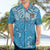 Personalized Fiji Spring Break Hawaiian Shirt Fijian Tapa Pattern Blue LT05 - Polynesian Pride