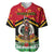 Personalized Vanuatu Christmas Baseball Jersey Santa God Yumi LT05 Red - Polynesian Pride
