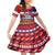 Personalized Samoa Christmas Family Matching Short Sleeve Bodycon Dress and Hawaiian Shirt Santas Whale Manuia Le Kerisimasi LT05 Daughter's Dress Red - Polynesian Pride