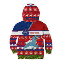 Personalized Samoa Christmas Kid Hoodie Santas Whale Manuia Le Kerisimasi LT05 - Polynesian Pride