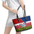 Samoa Christmas Leather Tote Bag Santas Whale Manuia Le Kerisimasi LT05 - Polynesian Pride