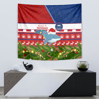 Samoa Christmas Tapestry Santas Whale Manuia Le Kerisimasi LT05 - Polynesian Pride