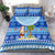 Fiji Christmas Bedding Set Santa Claus Surf Marau Na Kerisimasi LT05 - Polynesian Pride