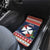 Wallis and Futuna Christmas Car Mats Poinsettia Joyeux Noel