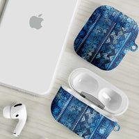 Hawaii Makahiki Turtle AirPods Case Galaxy Tapa Pattern - Polynesian Pride