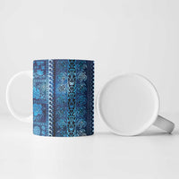 Hawaii Makahiki Turtle Ceramic Mug Galaxy Tapa Pattern - Polynesian Pride