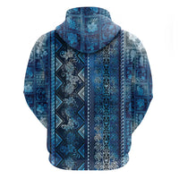 Hawaii Makahiki Turtle Hoodie Galaxy Tapa Pattern - Polynesian Pride