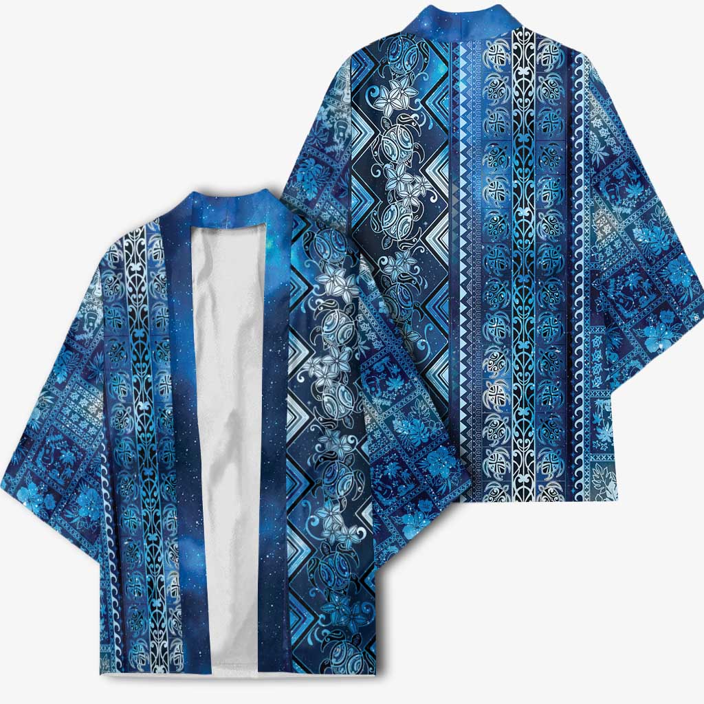 Hawaii Makahiki Turtle Kimono Galaxy Tapa Pattern - Polynesian Pride