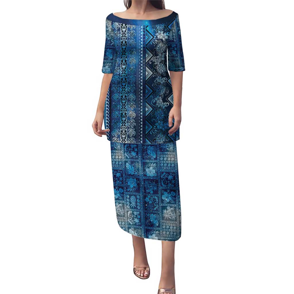 Hawaii Makahiki Turtle Puletasi Galaxy Tapa Pattern - Polynesian Pride