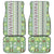 Hawaii Makahiki Turtle Car Mats Green Tapa Pattern - Polynesian Pride