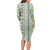 Hawaii Makahiki Turtle Family Matching Long Sleeve Bodycon Dress and Hawaiian Shirt Green Tapa Pattern - Polynesian Pride