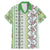 Hawaii Makahiki Turtle Family Matching Mermaid Dress and Hawaiian Shirt Green Tapa Pattern - Polynesian Pride