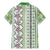 Hawaii Makahiki Turtle Family Matching Mermaid Dress and Hawaiian Shirt Green Tapa Pattern - Polynesian Pride