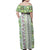 Hawaii Makahiki Turtle Family Matching Off Shoulder Maxi Dress and Hawaiian Shirt Green Tapa Pattern - Polynesian Pride