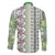 Hawaii Makahiki Turtle Family Matching Off Shoulder Short Dress and Hawaiian Shirt Green Tapa Pattern - Polynesian Pride