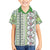Hawaii Makahiki Turtle Family Matching Off Shoulder Short Dress and Hawaiian Shirt Green Tapa Pattern - Polynesian Pride