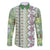 Hawaii Makahiki Turtle Family Matching Puletasi and Hawaiian Shirt Green Tapa Pattern - Polynesian Pride