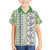 Hawaii Makahiki Turtle Family Matching Short Sleeve Bodycon Dress and Hawaiian Shirt Green Tapa Pattern - Polynesian Pride