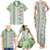 Hawaii Makahiki Turtle Family Matching Tank Maxi Dress and Hawaiian Shirt Green Tapa Pattern - Polynesian Pride