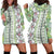 Hawaii Makahiki Turtle Hoodie Dress Green Tapa Pattern - Polynesian Pride