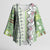 Hawaii Makahiki Turtle Kimono Sleeve Blouse Green Tapa Pattern - Polynesian Pride