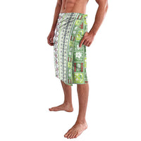 Hawaii Makahiki Turtle Lavalava Green Tapa Pattern - Polynesian Pride