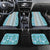 Hawaii Makahiki Turtle Car Mats Blue Tapa Pattern - Polynesian Pride