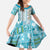 Hawaii Makahiki Turtle Family Matching Tank Maxi Dress and Hawaiian Shirt Blue Tapa Pattern - Polynesian Pride