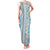 Hawaii Makahiki Turtle Family Matching Tank Maxi Dress and Hawaiian Shirt Blue Tapa Pattern - Polynesian Pride