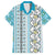 Hawaii Makahiki Turtle Hawaiian Shirt Blue Tapa Pattern - Polynesian Pride