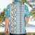 Hawaii Makahiki Turtle Hawaiian Shirt Blue Tapa Pattern - Polynesian Pride