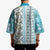 Hawaii Makahiki Turtle Kimono Blue Tapa Pattern - Polynesian Pride