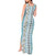 Hawaii Makahiki Turtle Tank Maxi Dress Blue Tapa Pattern - Polynesian Pride