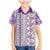 Hawaii Makahiki Turtle Family Matching Mermaid Dress and Hawaiian Shirt Violet Tapa Pattern - Polynesian Pride