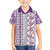 Hawaii Makahiki Turtle Family Matching Short Sleeve Bodycon Dress and Hawaiian Shirt Violet Tapa Pattern - Polynesian Pride