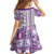 Hawaii Makahiki Turtle Family Matching Tank Maxi Dress and Hawaiian Shirt Violet Tapa Pattern - Polynesian Pride