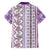 Hawaii Makahiki Turtle Hawaiian Shirt Violet Tapa Pattern - Polynesian Pride