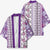Hawaii Makahiki Turtle Kimono Violet Tapa Pattern - Polynesian Pride