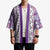 Hawaii Makahiki Turtle Kimono Violet Tapa Pattern - Polynesian Pride