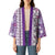 Hawaii Makahiki Turtle Kimono Violet Tapa Pattern - Polynesian Pride