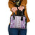 Hawaii Makahiki Turtle Shoulder Handbag Violet Tapa Pattern - Polynesian Pride