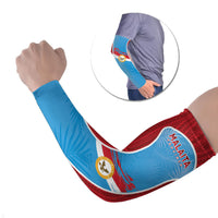 Personalised Malaita Province Day Arm Sleeves Unique Style LT05 Set of 2 Blue - Polynesian Pride