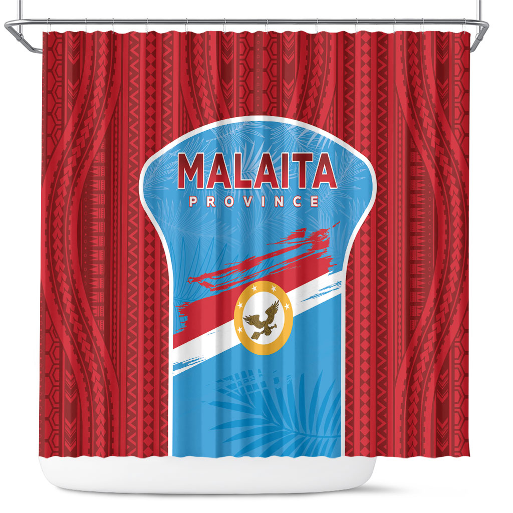 Malaita Province Day Shower Curtain Unique Style LT05 Blue - Polynesian Pride
